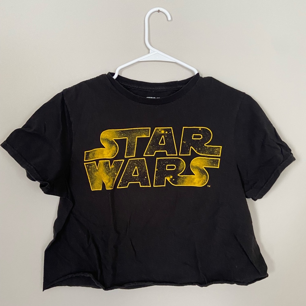 star wars logo cropped tshirt